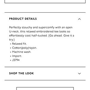 Madewell Tops - Madewell Embroidered U-Neck Tee Madewell Tops - Madewell Embroidered U-Neck Tee